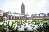 St Salvator's Chapel and Quad in the snow